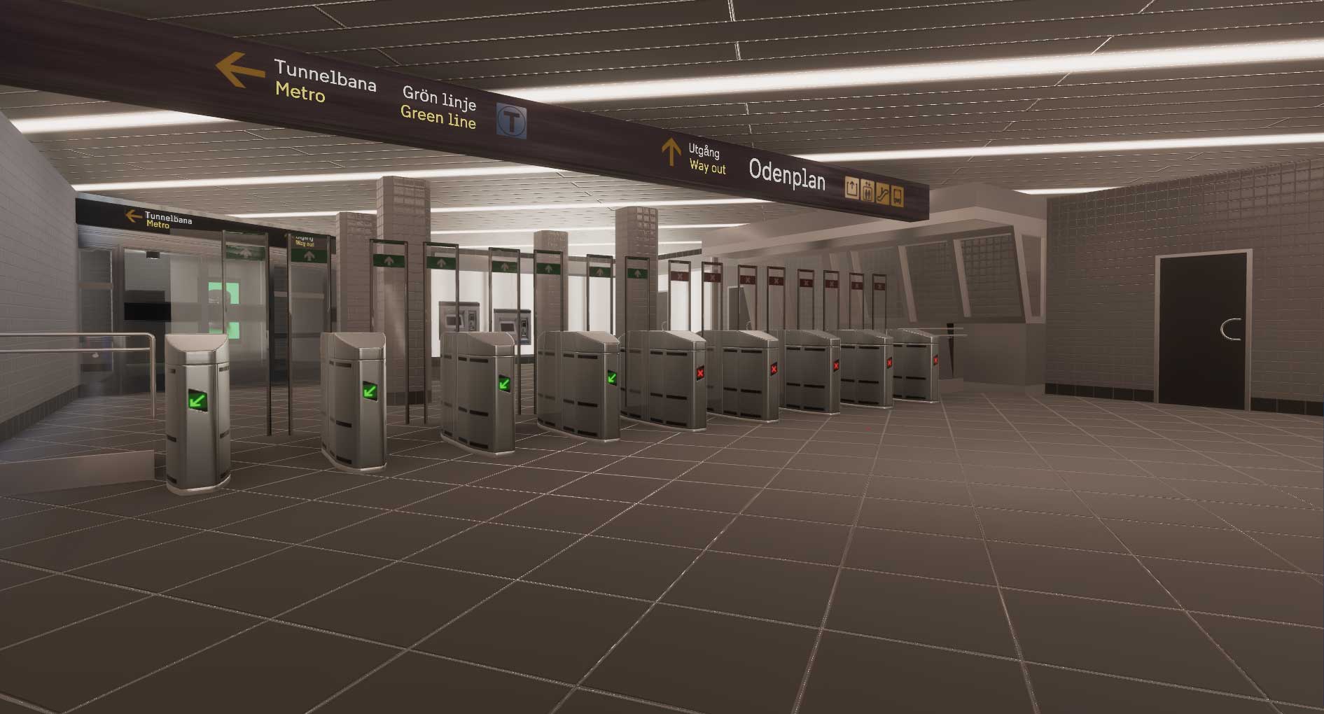3D Model of rail station