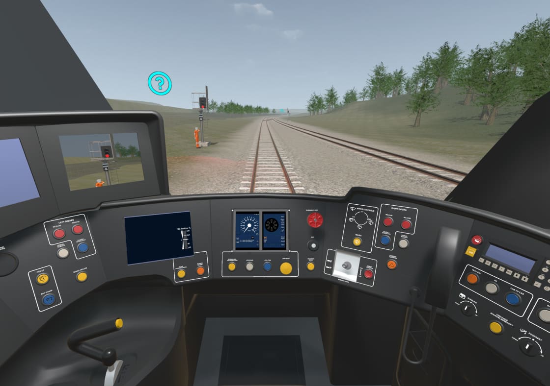 rs2sim virtual reality rail simulator cab - Inreality Ltd
